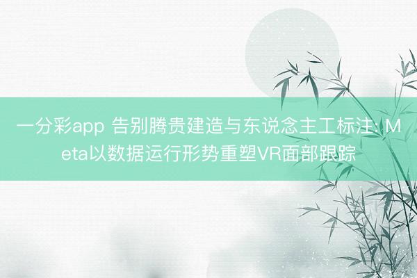 一分彩app 告别腾贵建造与东说念主工标注: Meta以数据运行形势重塑VR面部跟踪
